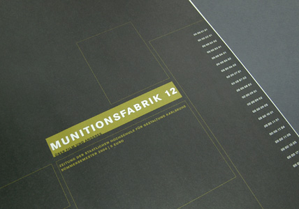 Editorial Design Munitionsfabrik 12